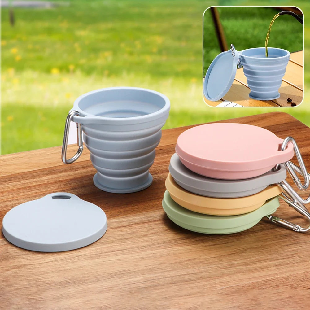Foldable Silicone Collapsible Travel Cup – BPA-Free Leakproof