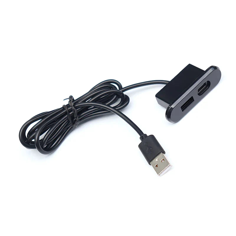 Office Bedroom Table Recessed Sockets 1 USB-A Type-c Built Desktop