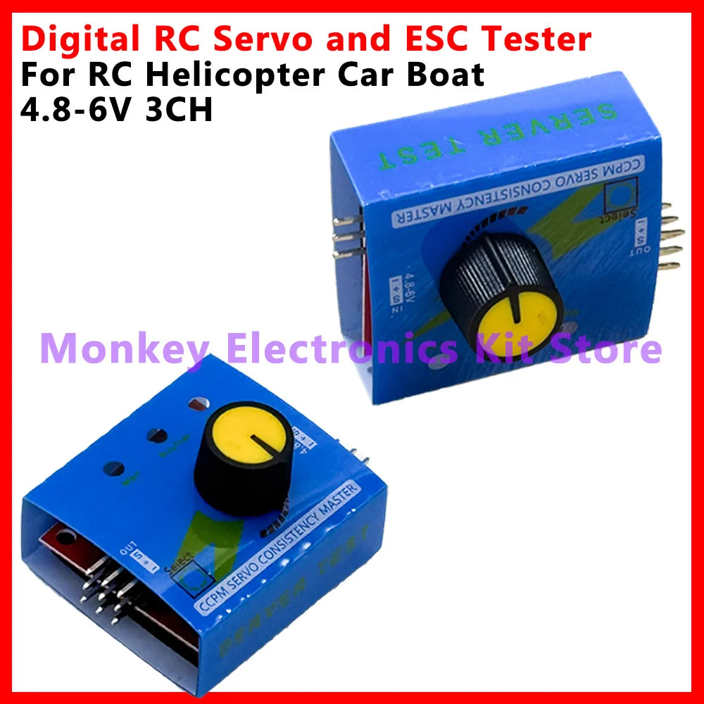 3CH RC Servo Tester & ESC Speed Controller – CCPM Checker