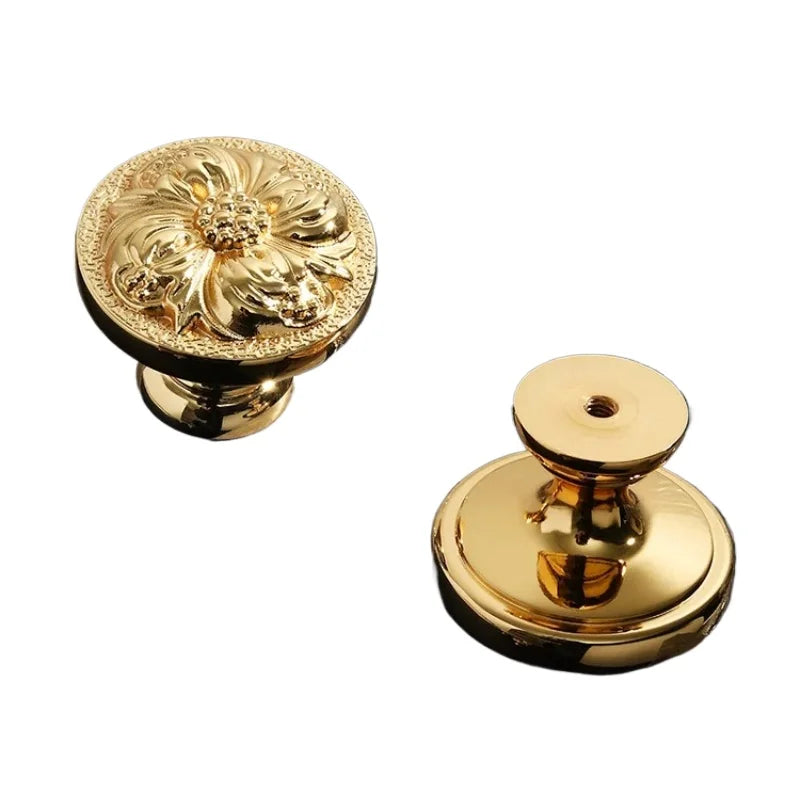 Gold Plated Brass Cabinet Handle | French European Luxury
