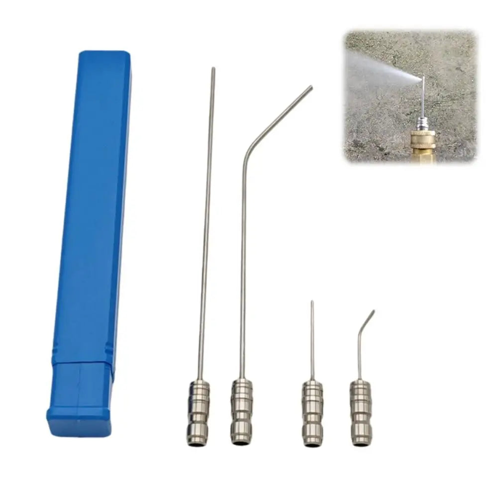 Cleaning Nozzle Water Gun Pressure Needle Straight Side Jet AC Car
