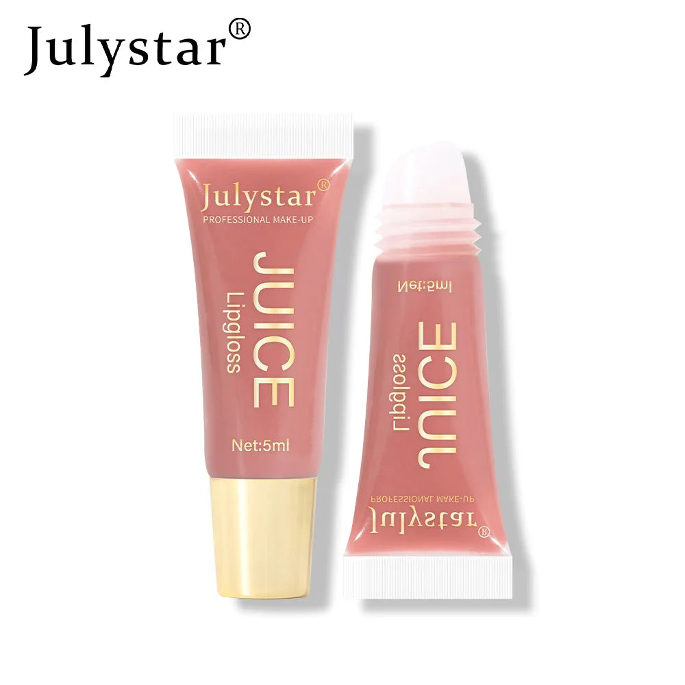 6-Color Fruit Flavor Mirror Lip Gloss Oil | Long-Lasting Shine