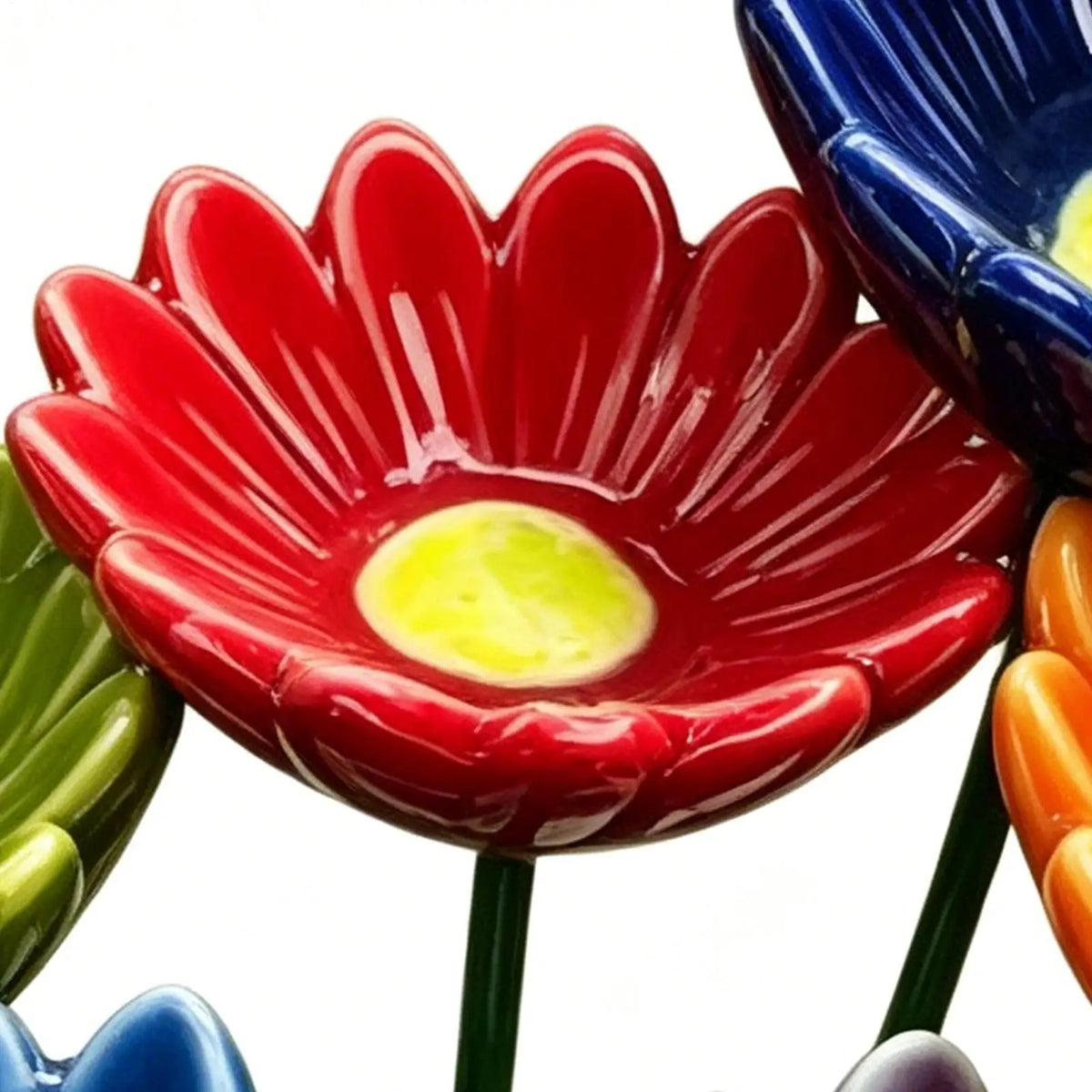 Ceramic Bee Watering Station Set of 6 – Garden Butterfly Bath
