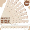 Scalloped Wood Trim Molding Strips 24Pcs – Unfinished DIY Edge