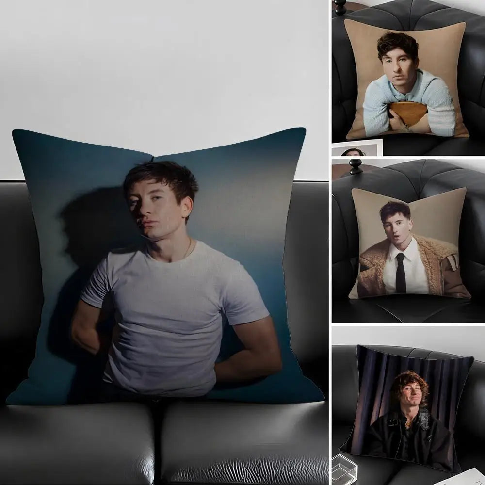 Barry Keoghan Linen Cushion Cover | Sofa & Bedroom Decor
