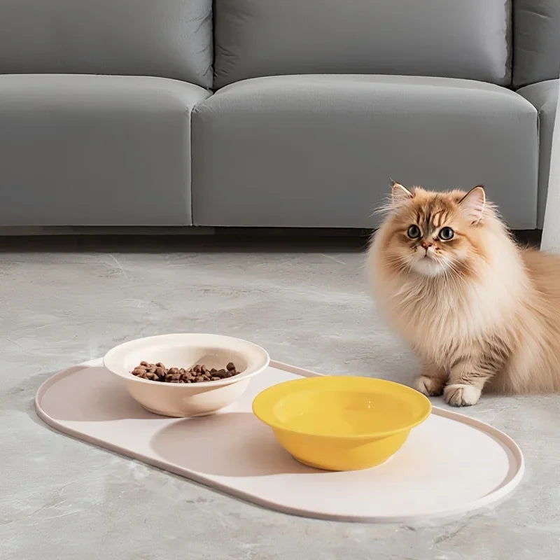 Non-Slip Waterproof Dog & Cat Feeding Mat | Silicone Pet Food Mat