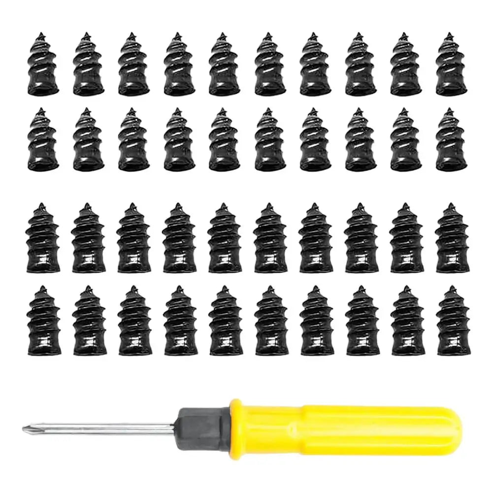 Tire Repair Nails 20 S+ Screwdriver Rubber Puncture Plugs Car