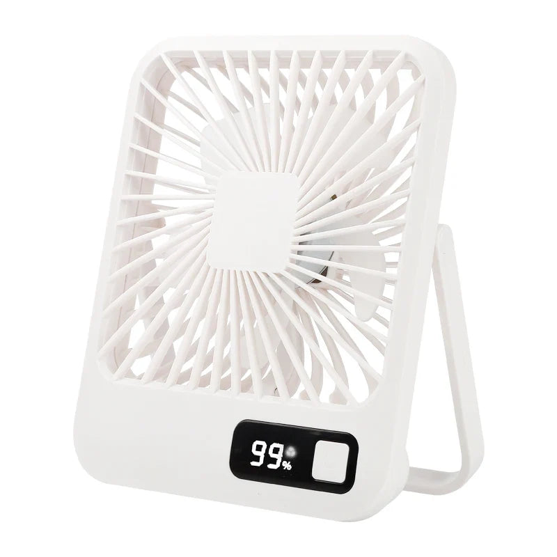 NOCCLILI Foldable Rechargeable Desktop Fan | 5-Speed, Type-C