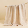 6-Layer Cotton Muslin Baby Swaddle Blanket & Bath Towel 105cm