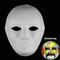 DIY Paper White Masks Create Artistic Craft Theater Halloween