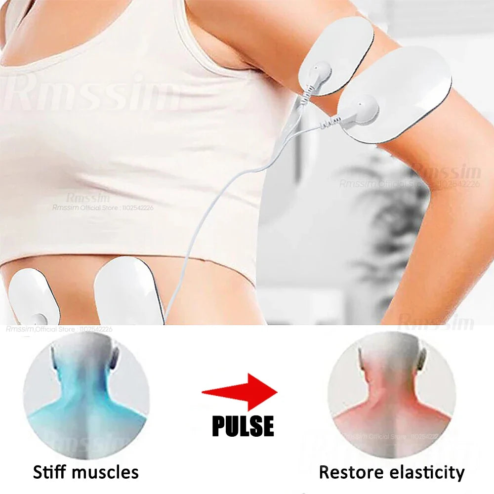 EMS Neck & Back Massager | LCD, 8 Modes, 19 Levels | Rmssim