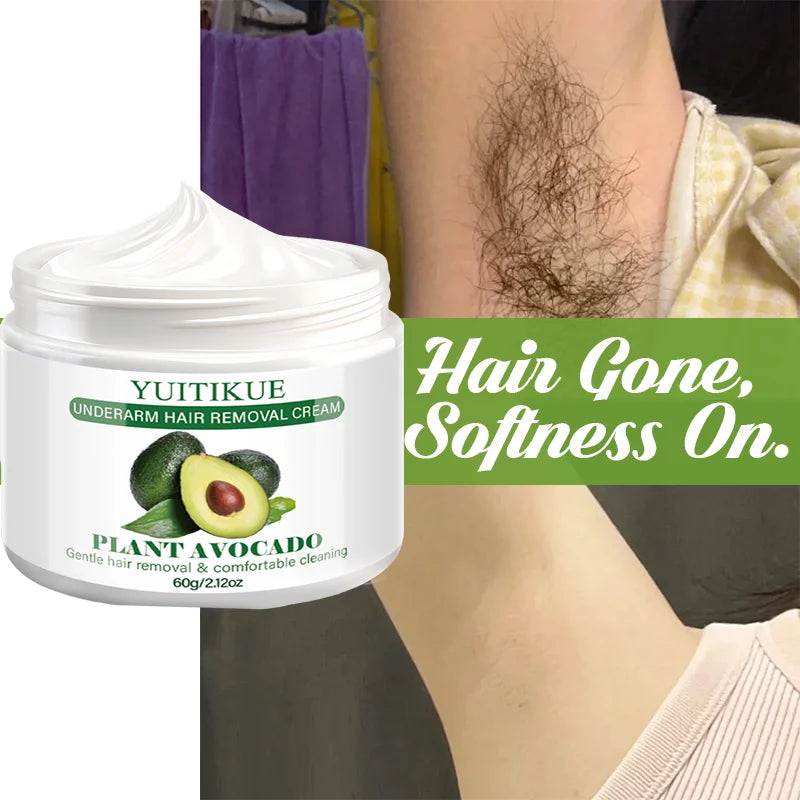 YUITIKUE Avocado Hair Removal Cream – Gentle Natural Formula