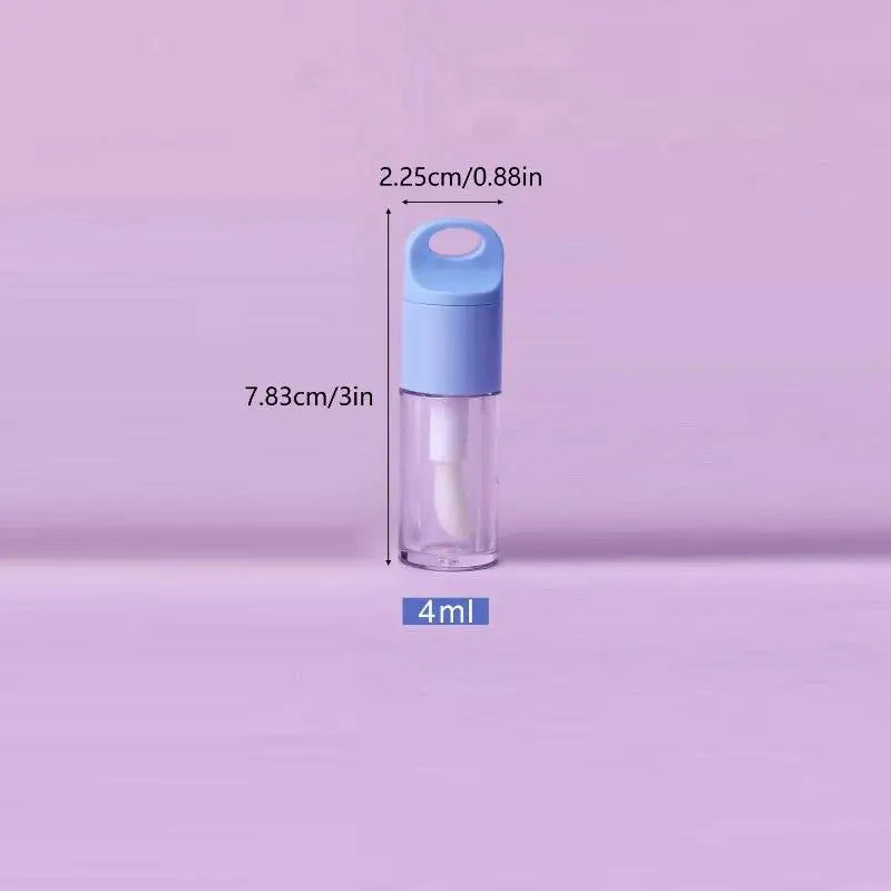 Empty Lip Gloss Tube with Big Brush Wand | 4ml Refillable