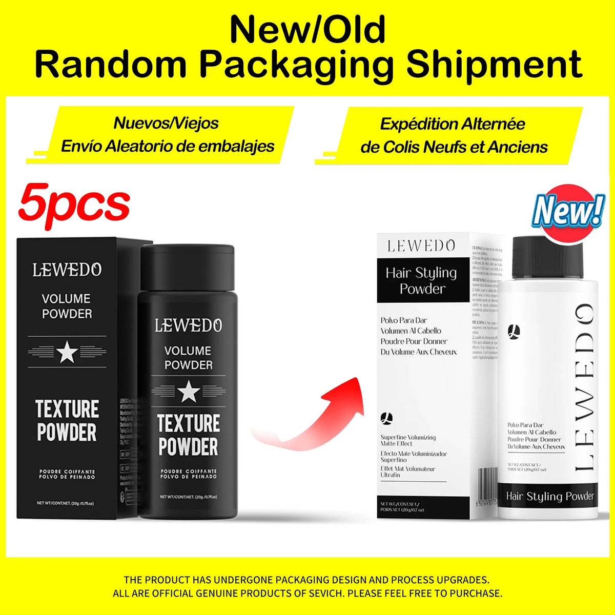 LEWEDO Hair Styling Powder Spray – Volume & Oil-Absorbing