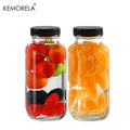 KEMORELA 350ml Vintage Glass Bottles – Airtight & Leakproof 2/4pk