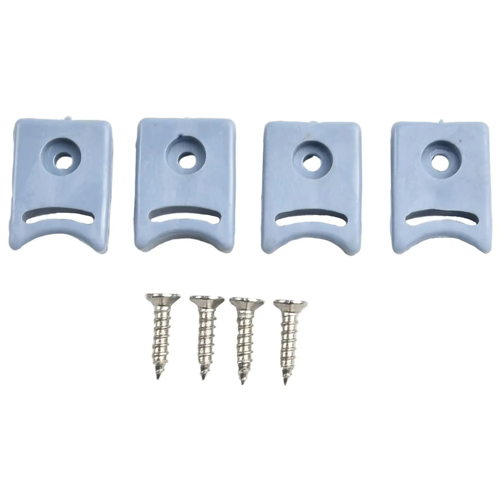 4-Pack Shower Door Pulley Stops & Bumpers | Top & Bottom