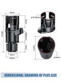 Adjustable Car Cup Holder with Lock – Fits Mugs & Bottles