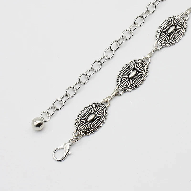 Bohemian Metal Waist Chain Belt – Retro Ethnic Style Women