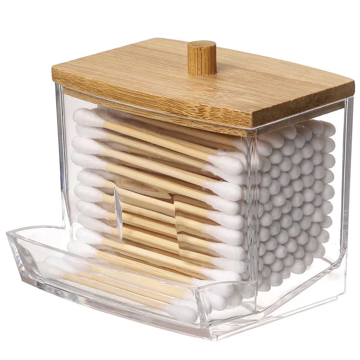 Cotton Pad Holder Bathroom Makeup Organizers Containers Canister