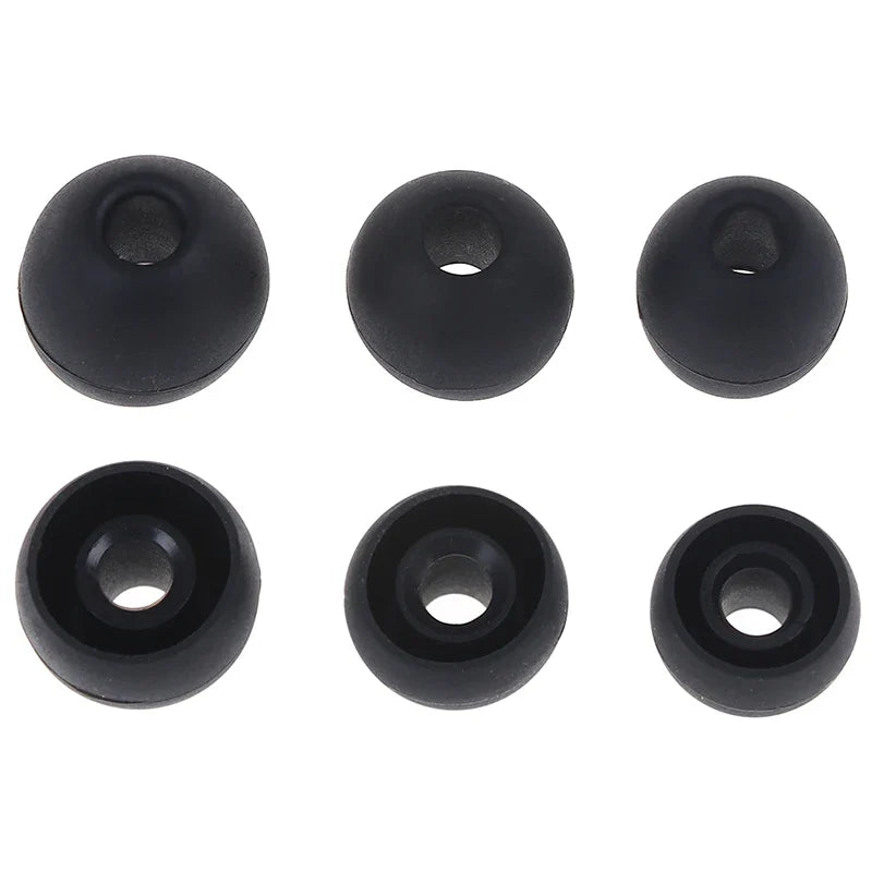 6 Pairs Silicone Earbud Tips S/M/L – Universal Replacement Set