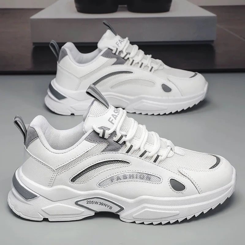 YBQJOO Men's Breathable Mesh Casual Sneakers | Anti-Slip