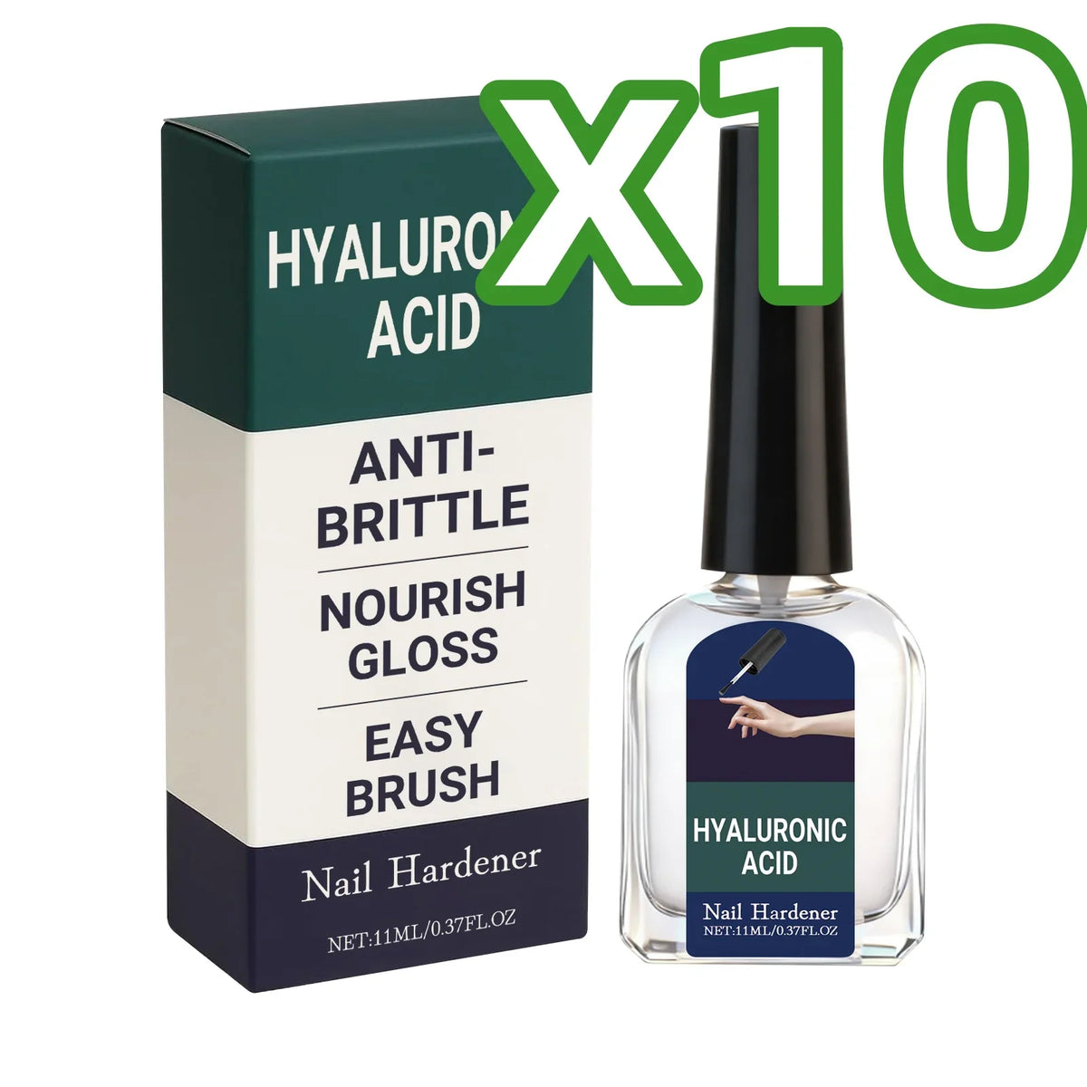 Hyaluronic Acid Nail Strengthening Drops – Nail Hardener & Growth Serum
