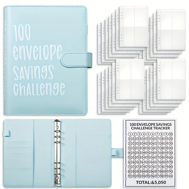100 Envelope Challenge Savings Handbook – Cash Budget Planner