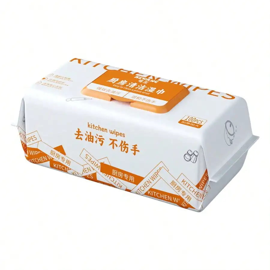Kitchen Cleaning Wipes – 100 Extra Large Thick Degreasing Sheets