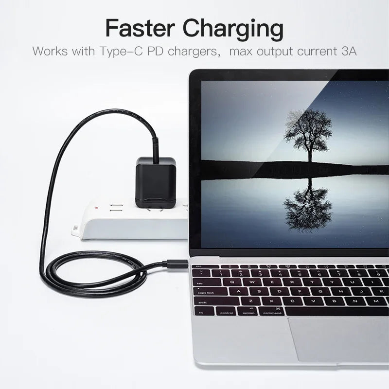 100W USB-C to USB-C Fast Charging Cable 5A PD Quick Charge