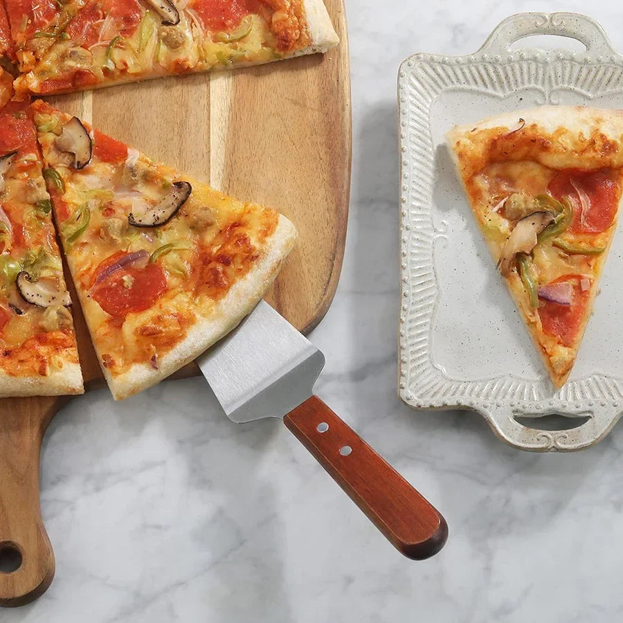 Stainless Steel Pizza Peel Spatula Non-slip Heat-resistant Handle