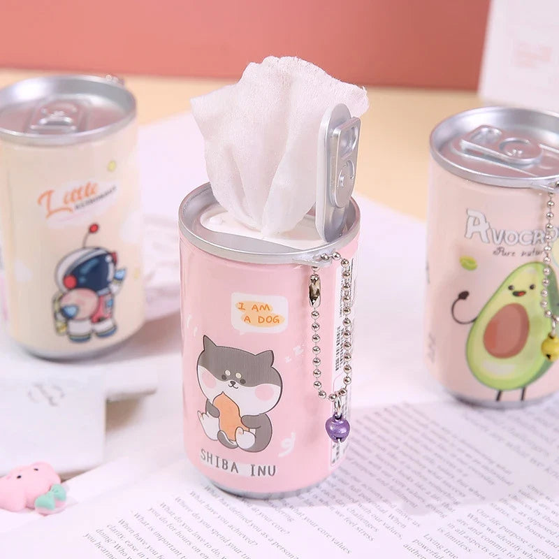 Cartoon Canned Wet Wipes for Kids – 30 Sheets Portable Can