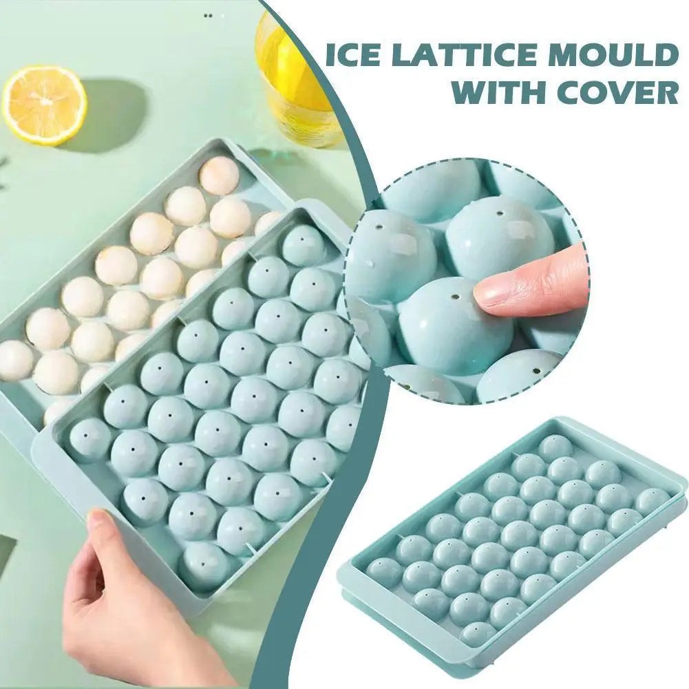 Round Ice Ball Maker Tray – Whiskey Sphere Mold | 2 Colors