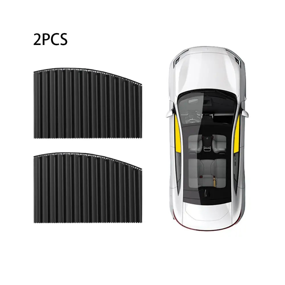 Car Side Window Sun Shade Curtains | UV Block Foldable Cover