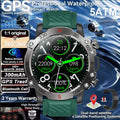 Dual-band GPS Military Smart Watch 5ATM Water-resistant 300mAh