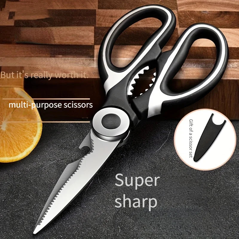 Multi-Function Kitchen Scissors – Bone Cutter & Bottle Opener