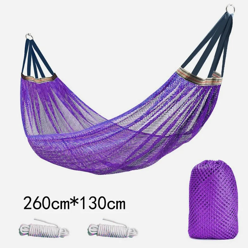Outdoor Breathable Mesh Hammock – Curved Rod Swing Chair