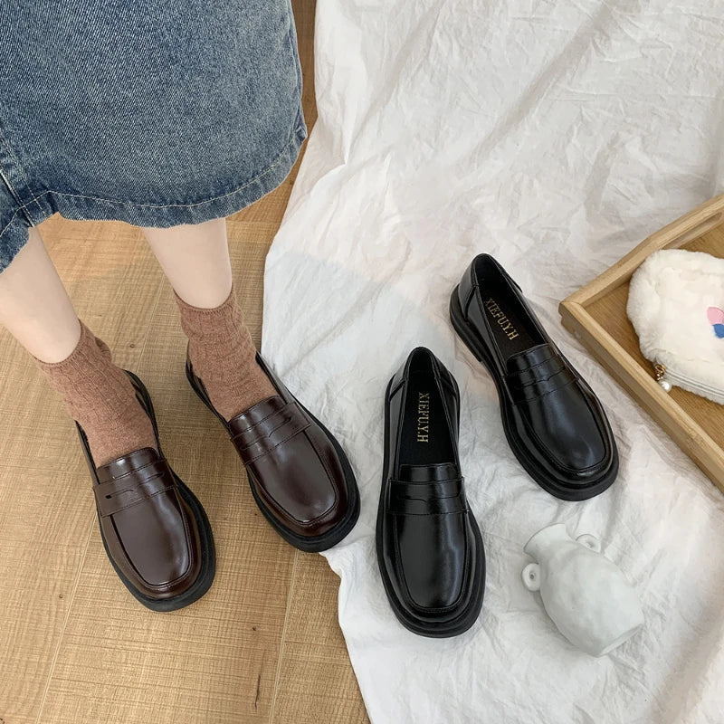 Women's Mary Jane Loafers – JK Lolita Flat Slip-On Shoes