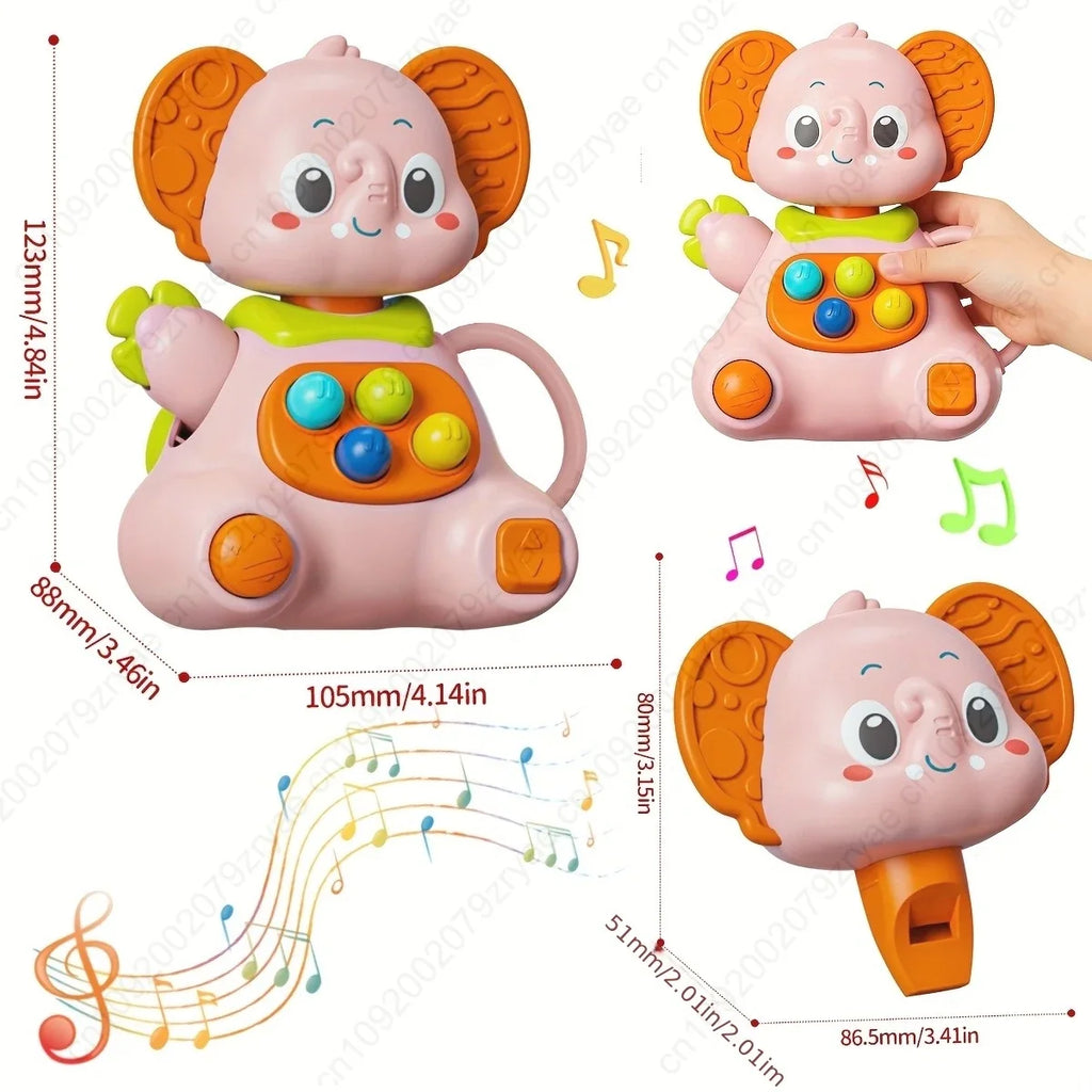 Baby Elephant Rattle Toy – Sensory Development for Infants