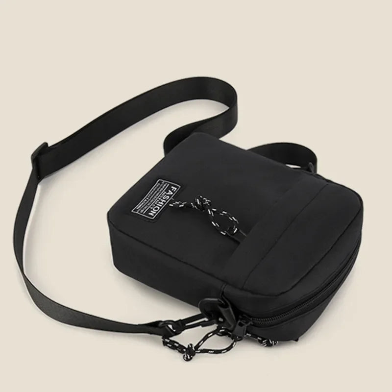 Small Oxford Cloth Crossbody Bag – Square Satchel for Women & Men