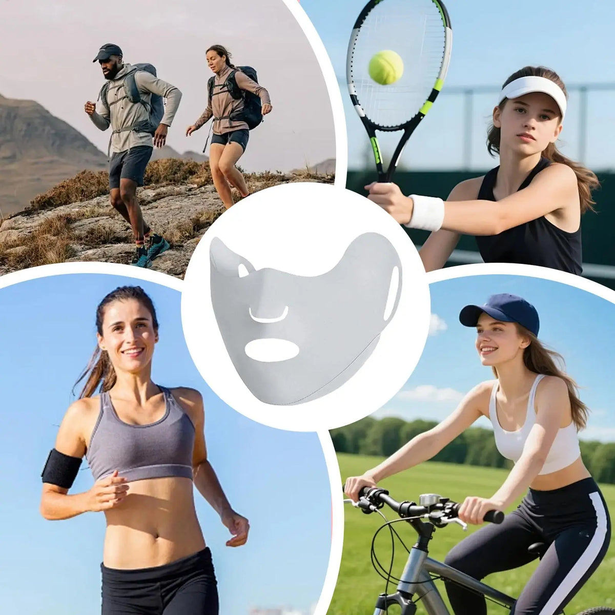 UPF50+ Sun Protection Face Cover – Breathable Nylon Mask