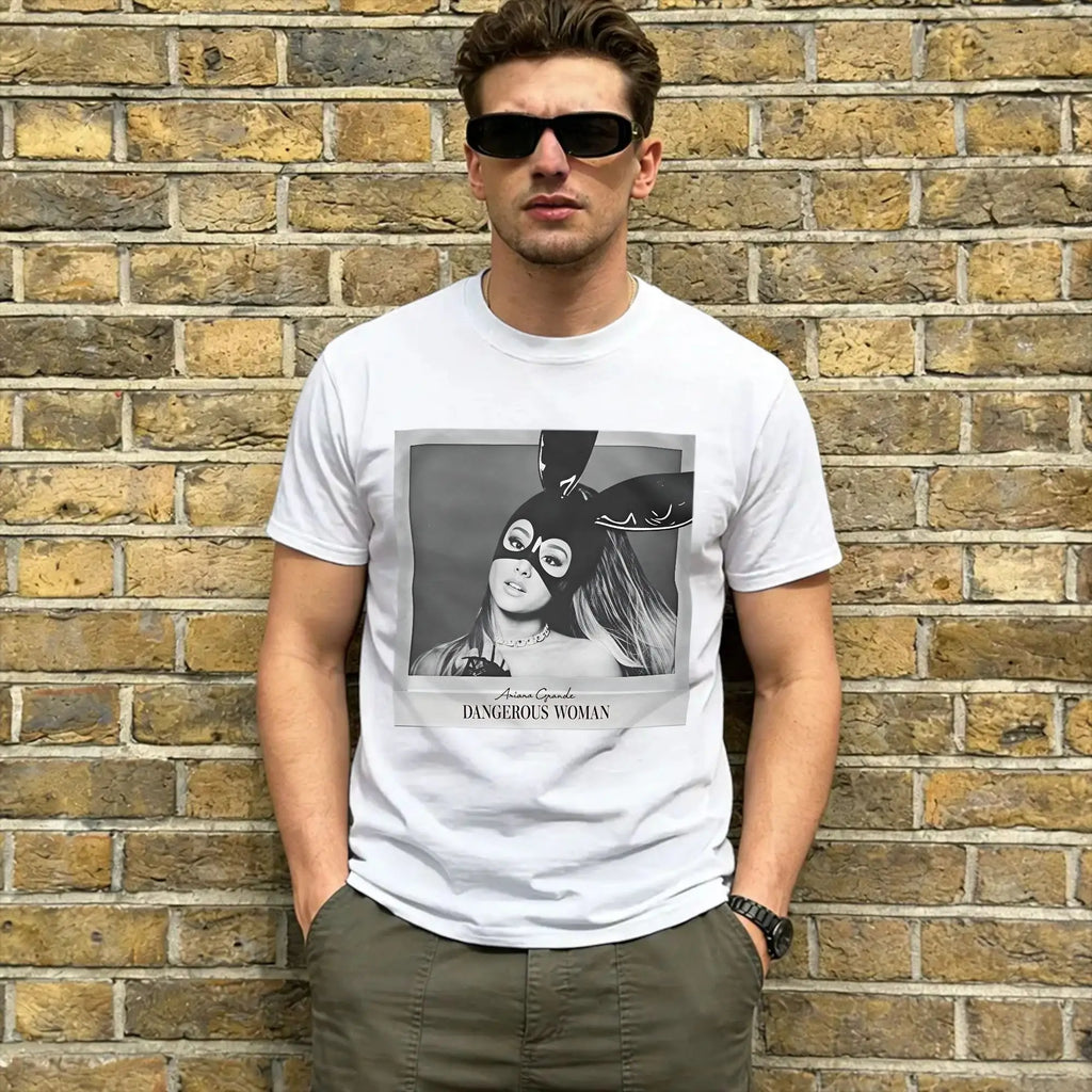 Ariana Grande Dangerous Woman Men's Cotton Graphic T-Shirt