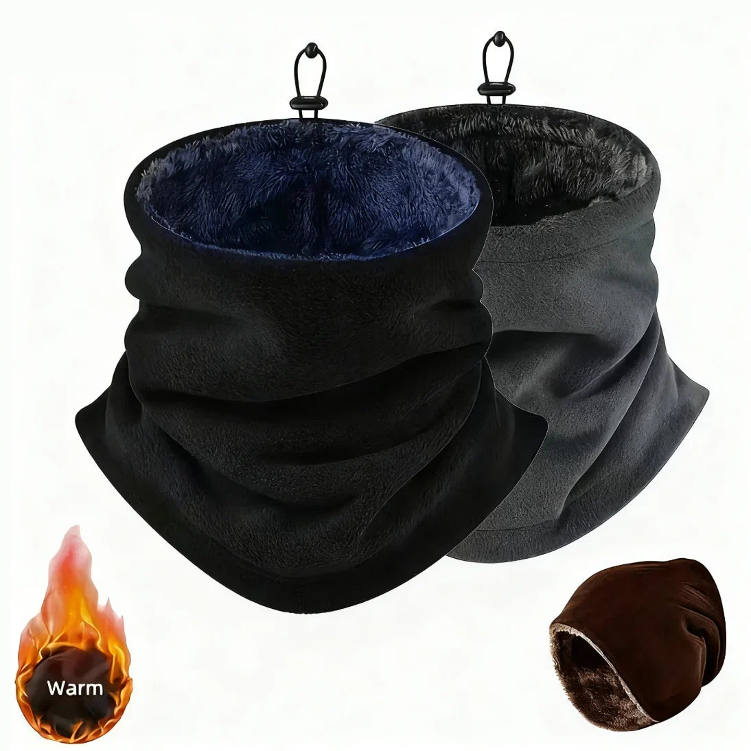 Winter Fleece Neck Gaiter Balaclava – Windproof Face Mask