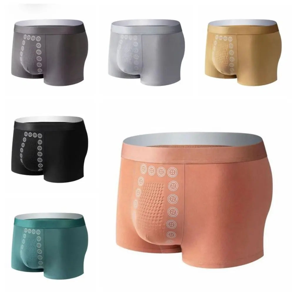 Men's Ice Silk Seamless Boxer Shorts – U Pouch Underwear