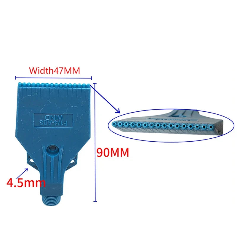 ABS Compressed Air Knife Nozzle – Flat Fan Wind Jet Blower