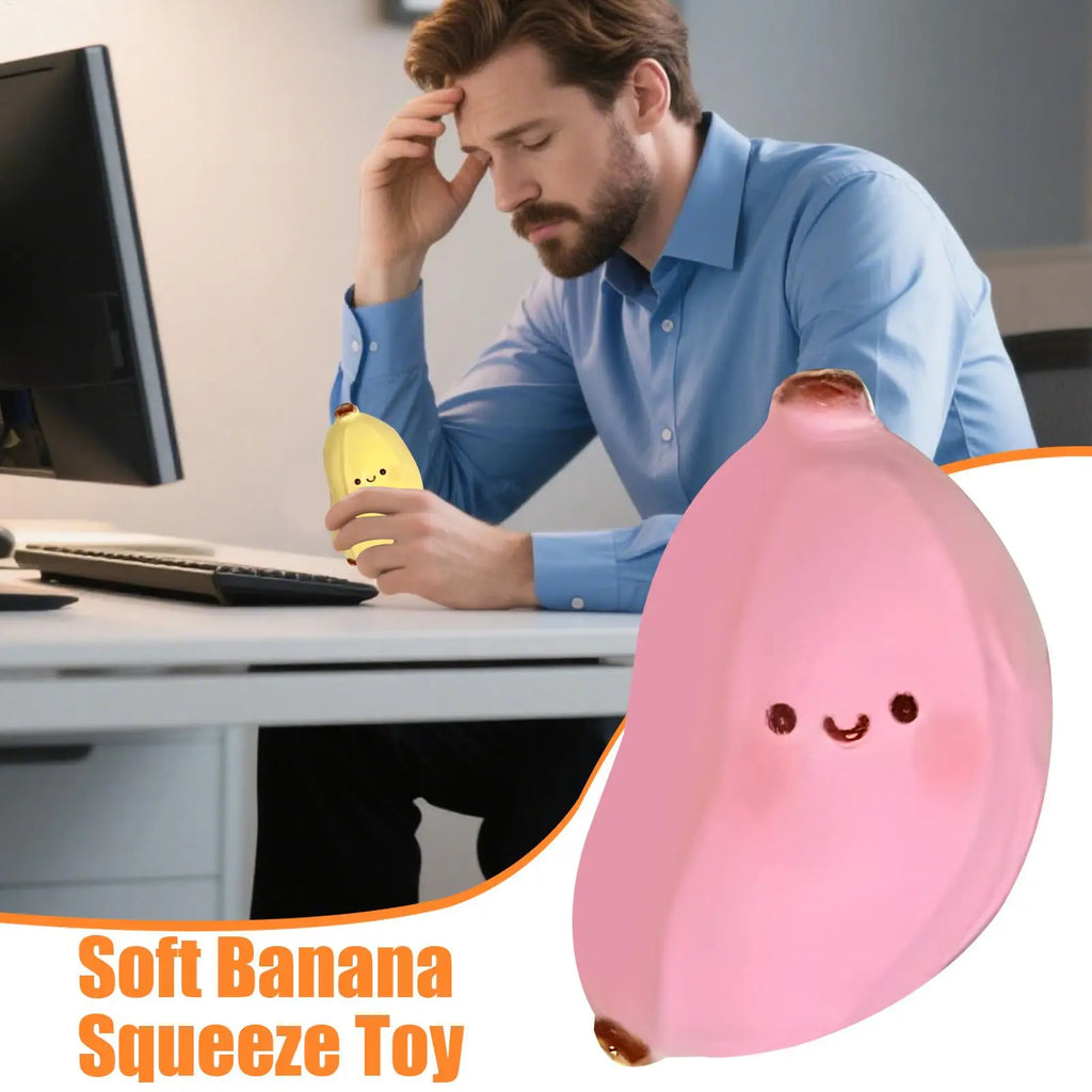 Banana Squeeze Slow Rebound Fidget Toy – Kids & Teens
