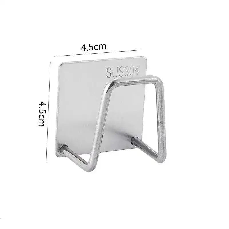 Stainless Steel Wall-Mounted Sponge Holder & Kitchen Rack