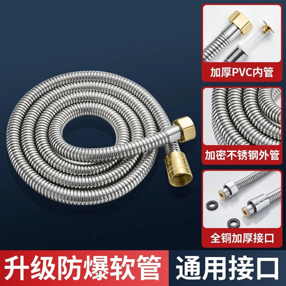 Stainless Steel Flexible Shower Hose – 1.5M, 2M & 3M