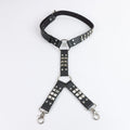 UYEE Gothic Leg Jeans Harness Black Hip Hop Strap Unisex PU Leather