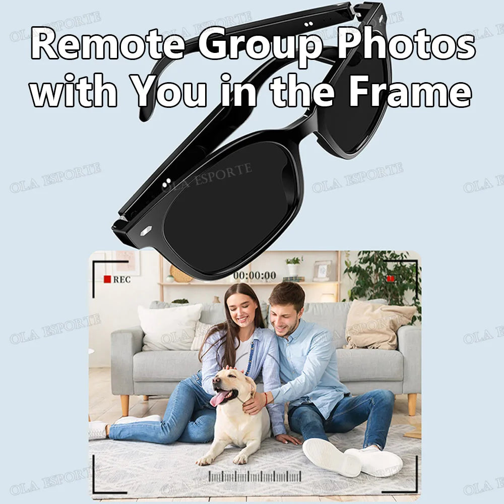 Smart Glasses Bluetooth Anti Blue Photochromic Listen Music Calls