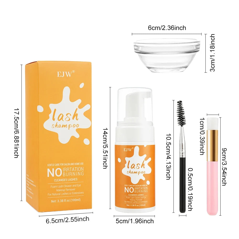 100ml Eyelash Extension Shampoo Foam & Eyelid Cleanser